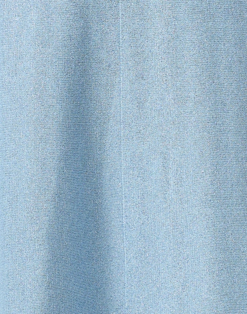 Stylish Cielo Blue Cotton Blend Knit A-Line Skirt