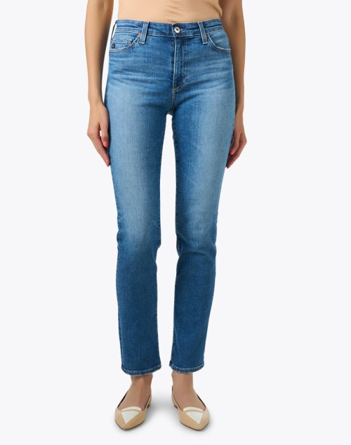 AG's Stylish Blue Mari Slim-Fit Straight-Leg Women's Denim Jeans