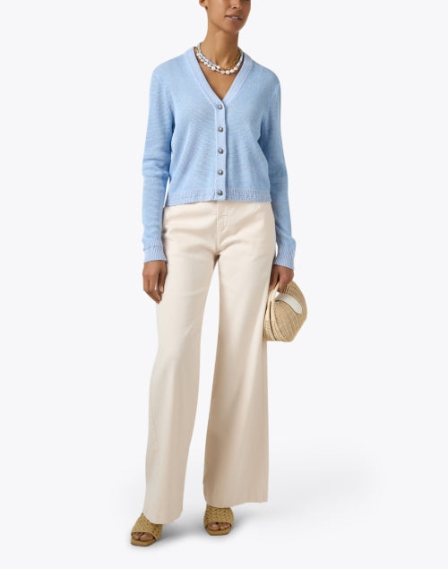 Kobi Halperin Anthia Light Blue Sequined Knit Cardigan for Women's Fashion