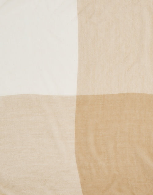 Stylish Camel Ombre Patterned Soft Cashmere Scarf