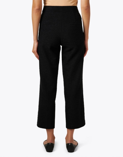 Stretchable Black Tweed Wide - Leg Cameron Pants for Seasonal Wear