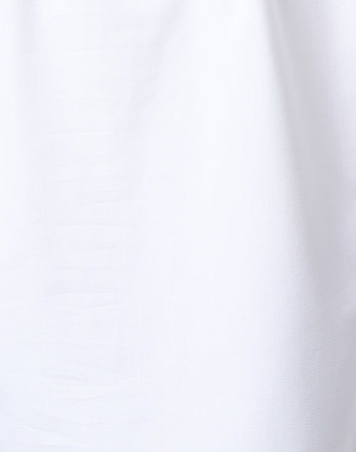 Elegant Constance Pure White Cotton Button - Front Shirt