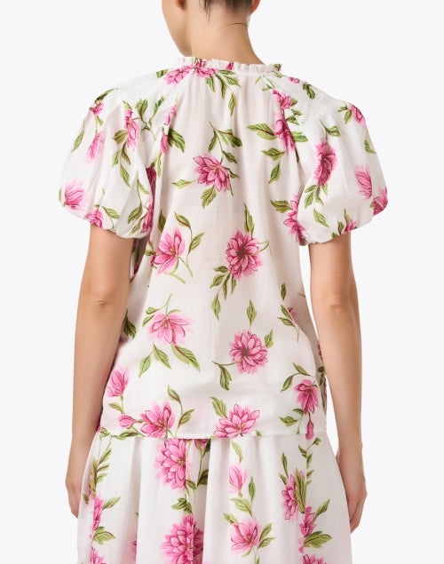 Elegant Floral-Print Lightweight 100% Cotton Tammy Top