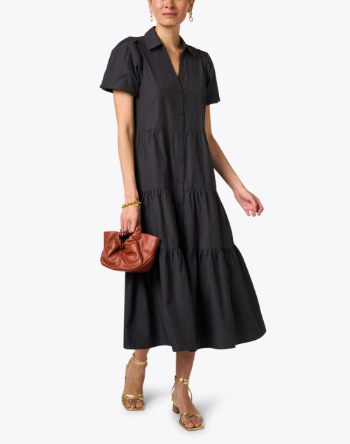 Elegant Black Havana Midi Dress by Brochu Walker