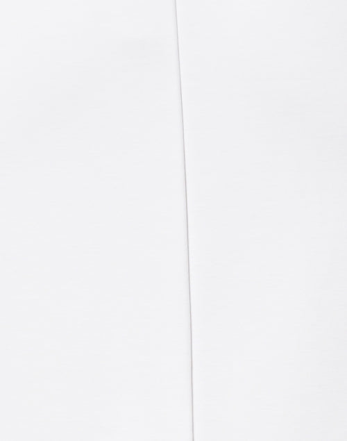 Logan Women's White Knit Pull - On Pencil Skirt for Office Wear