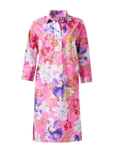 Hinson Wu's Chic Pink Floral Print Mini Dress for Versatile Styling