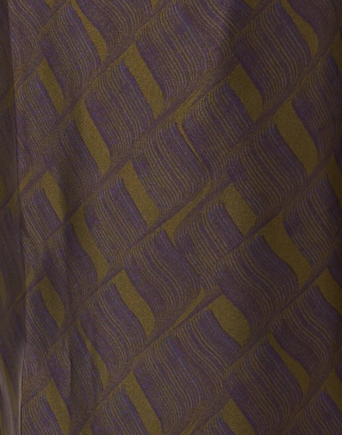 Silk Multi - Patterned Wide - Leg Women's Dress Pants