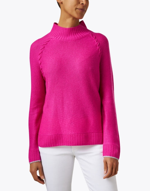 Pink Luxury Cashmere Knit Sweater for a Polished Look
