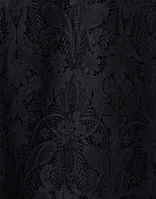 Gorgeous Gloria Midi-length Black Lace A-line Skirt