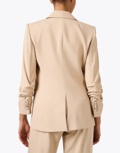 Feminine Khaki Battista Dickey Style Blazer for a Polished Look