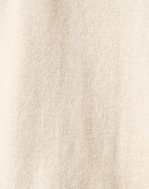 Charming Ivory and Black Floral Cashmere-Cotton Blend Cardigan