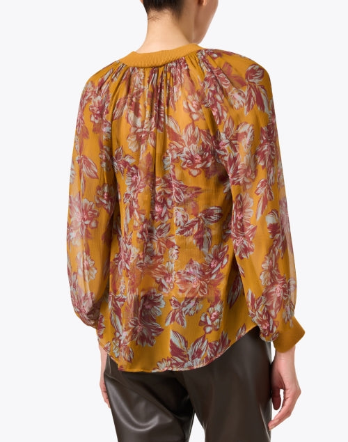 Elegant Lightweight Hazel Blouse with Multi - Floral Print