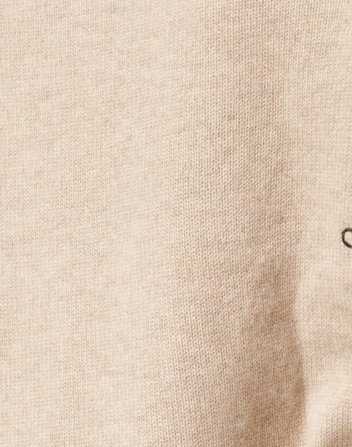 Essential Fall Oatmeal - Colored Cashmere Knit Beige Sweater for Chilly Days