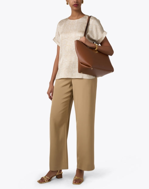 Tan Elastic Perry Pant - Effortlessly Chic for Your Wardrobe