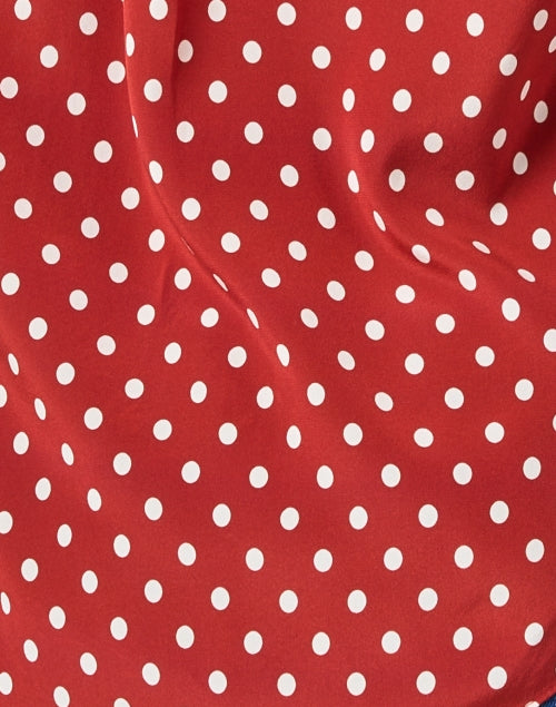 Stylish Red Dotted Monique Feminine Blouse
