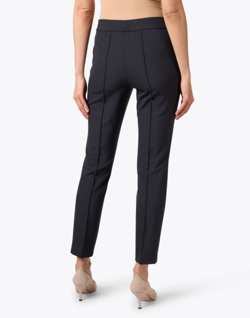 Lafayette 148 New York Gramercy Stretchable Slim-fit Blue Ankle Pants