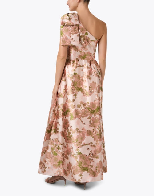 Caroline Women's Blush Pink Jacquard Evening Dress