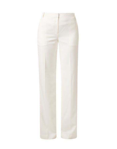 Elegant Misty Ivory Wide - Leg Slim - Fit Pants for Stylish Outfits