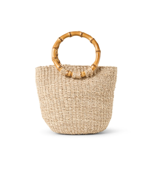 Dakota Hand - Embroidered Straw Woven Basket - Style Handbag with Tropical Aesthetic