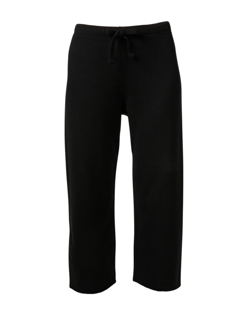 Stylish Catherine Black Wide-Leg Pull-On Sweatpants for Fashionable Lounging