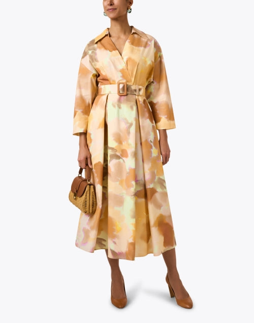 Stylish Brooklyn Multi - Patterned Cotton Blend Shirt Dress for Women