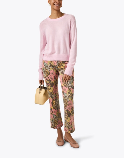 Blush Pink Luxury Cashmere Women's Sweater for Spring