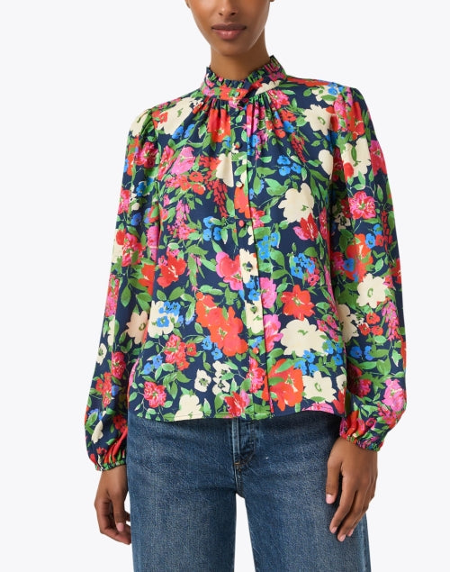 Shoshanna Ingrid Women's Multi-colored Floral Print Fashion Blouse