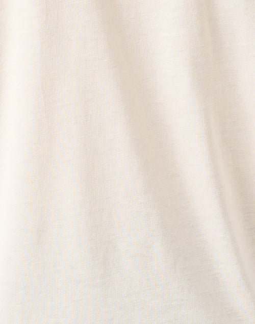 Elegant Cream Cotton Blend Jersey Top for Effortless Styling