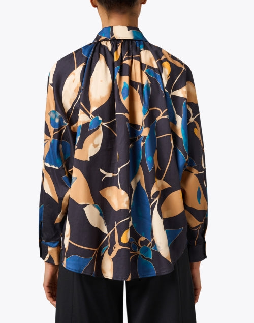 Dylan Stylish Multi - Print Feminine Button - Front Top