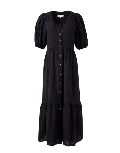 Stylish Lennox Black Cotton Maxi Dress for Women