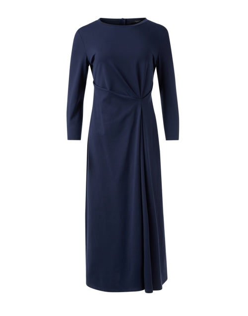 Navy Blue Balenio Jersey A-Line Dress by Weekend Max Mara