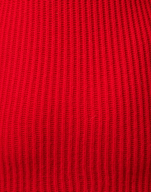 Stylish Doyle Red Wool-Cashmere Blend Knit Sweater Dress for Fall