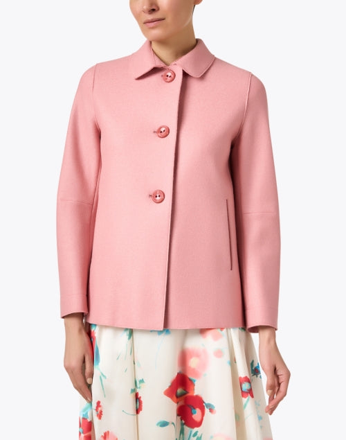 Fashionable Pink Women's Wool Jacket for New Season