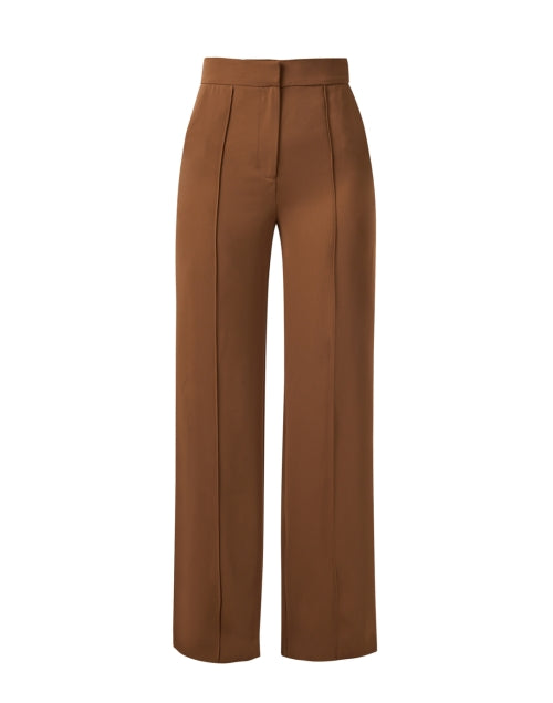 Veronica Beard Edia Brown Full - length Wide - Leg Women's Trousers