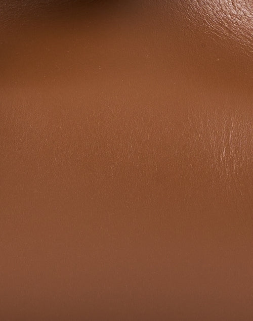 Exquisite Cognac Leather Baozi - Style Handbag by Elleme