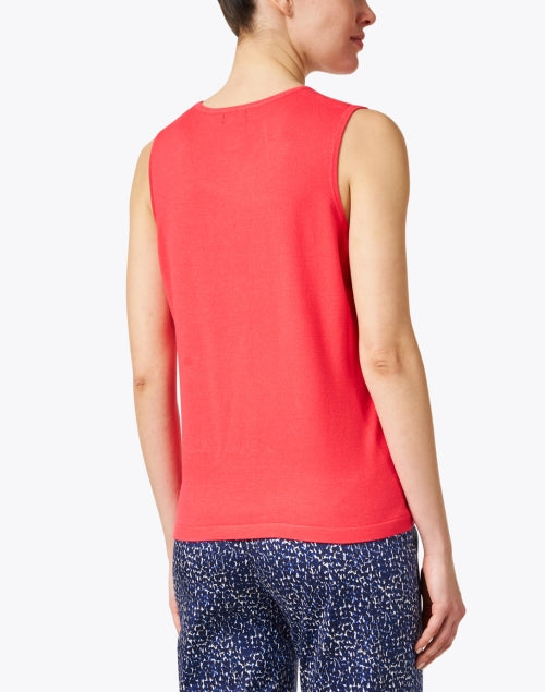 J'Envie Coral Pink Sleeveless Knit Women's Top