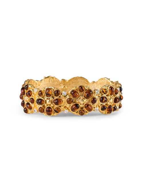 Exquisite Gold Tortoise-Style Bracelet by Kenneth Jay Lane
