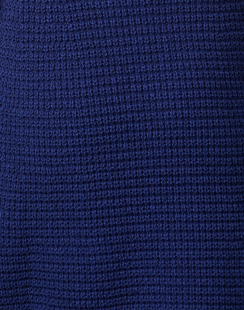 Stylish Saige Blue Lightweight Knit Sheath Dress with Chain Details