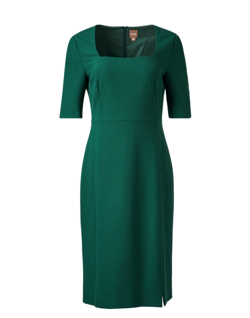Stylish Doneba Green Women's Sheath Dress for Versatile Occasions