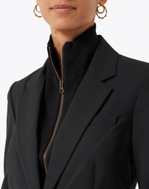 Veronica Beard's Essential Uptown Black Cashmere Dickey for Fashionable Layering