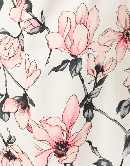 Stylish Pink Magnolia Floral Print Selma Dress for New Season
