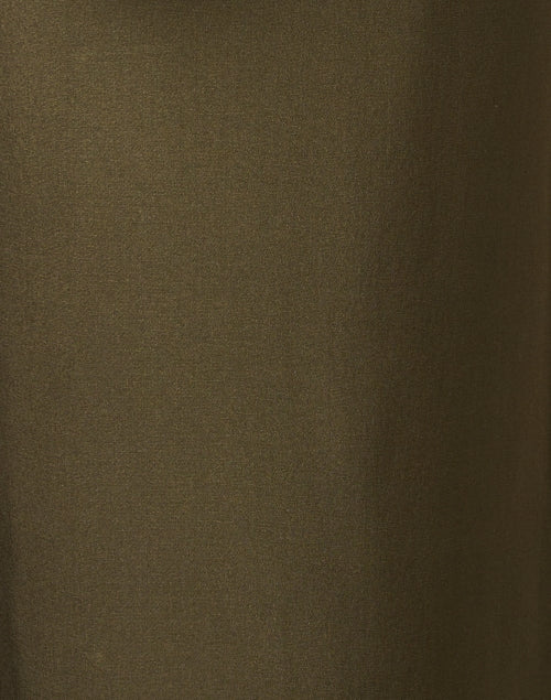 Theodora Silk Wide - Leg Green Pants for Warm Days