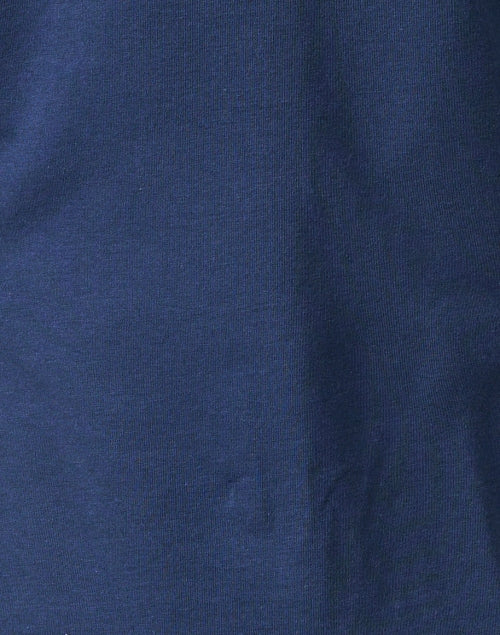 Stylish Marine Blue Cashmere Knit Double - Button Blazer
