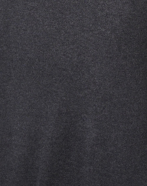 Elegant Deep Grey Wool Blend Midi Knit Dress for Versatile Wear