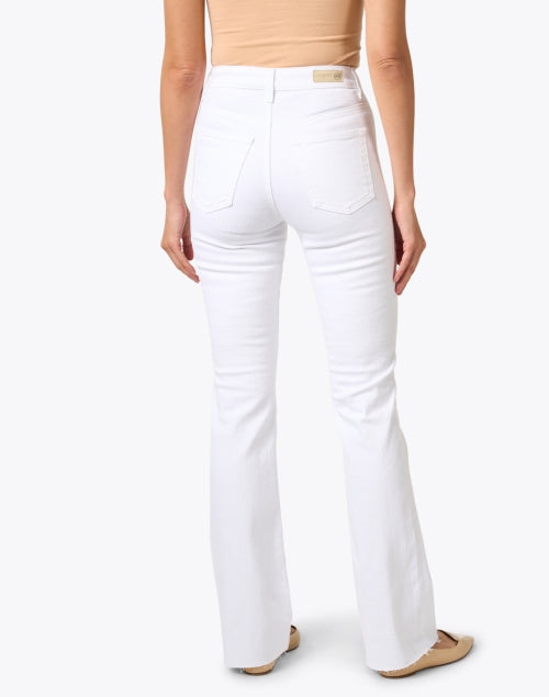 Alexxis Premium White High-Waisted Bootcut Denim Jeans