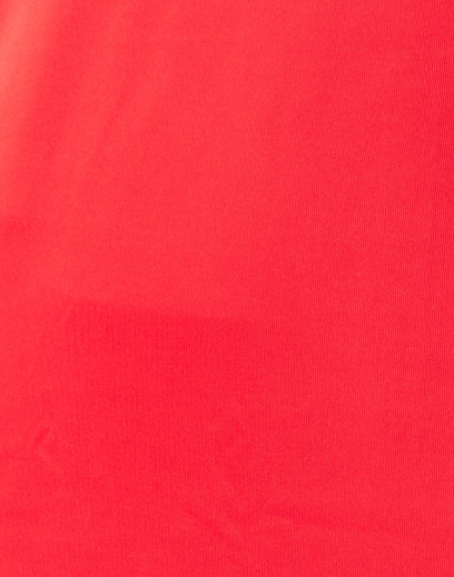 Stylish Red Women's Ruffle Neck Evening Dress