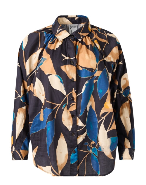 Dylan Stylish Multi - Print Feminine Button - Front Top