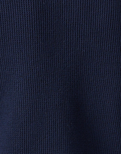 St. Carmel Navy Blue Cotton Waffle Knit Casual Jacket for Layering