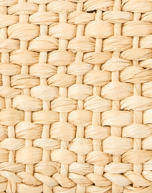 Stylish Retro Fabiana Woven Raffia and Smooth Leather Handbag