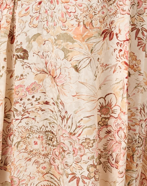 Stunning Miwa Pink Floral Print Women's Maxi Dress
